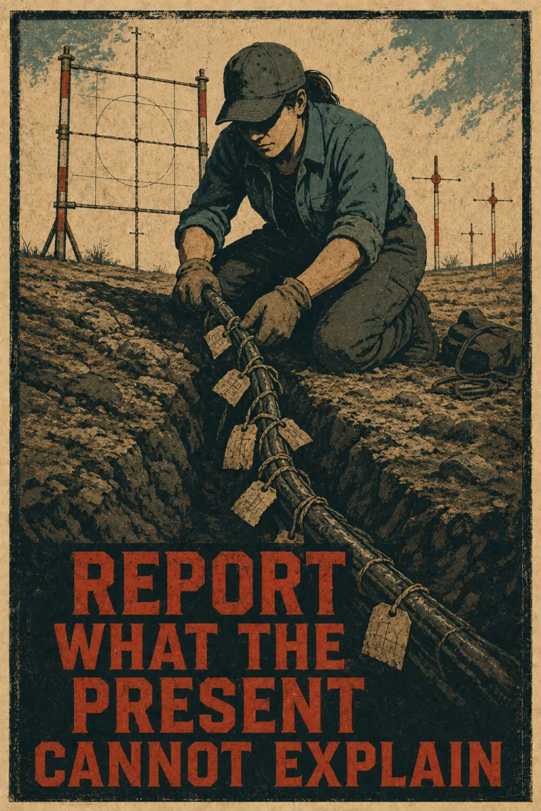GPI recruitment poster: Report what the present cannot explain